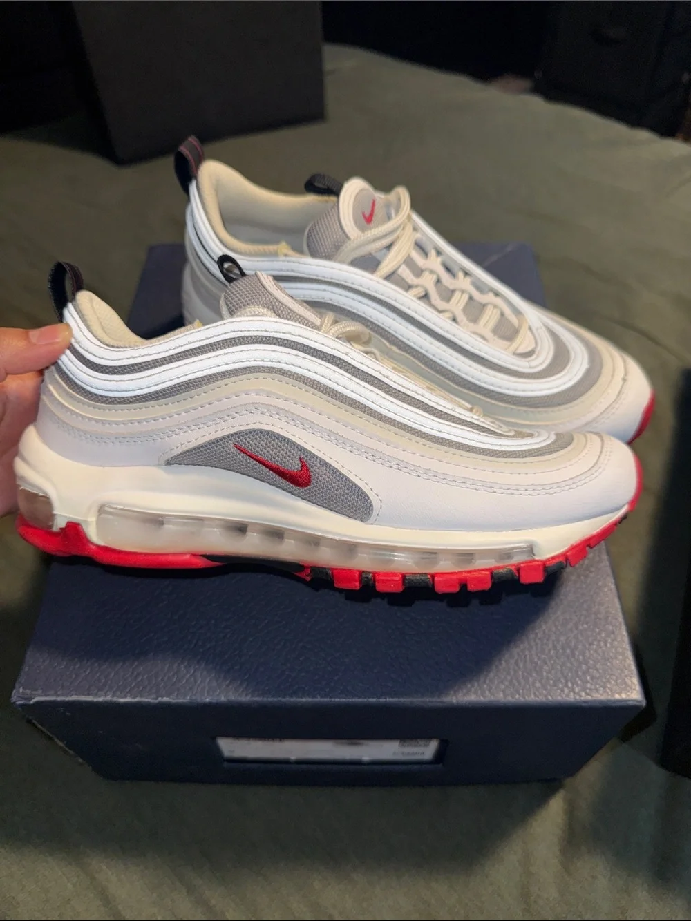Nike “White bullet” Air Max 97 GS Sneakers